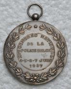 Medaille, Penning, POLICE Tournai 1937 Congres National, ZG, Collections, Objets militaires | Général, Autres, Enlèvement ou Envoi