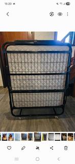 Opplooibed op wieltjes, Huis en Inrichting, Slaapkamer | Boxsprings, Ophalen, Gebruikt, 90 cm, Eenpersoons