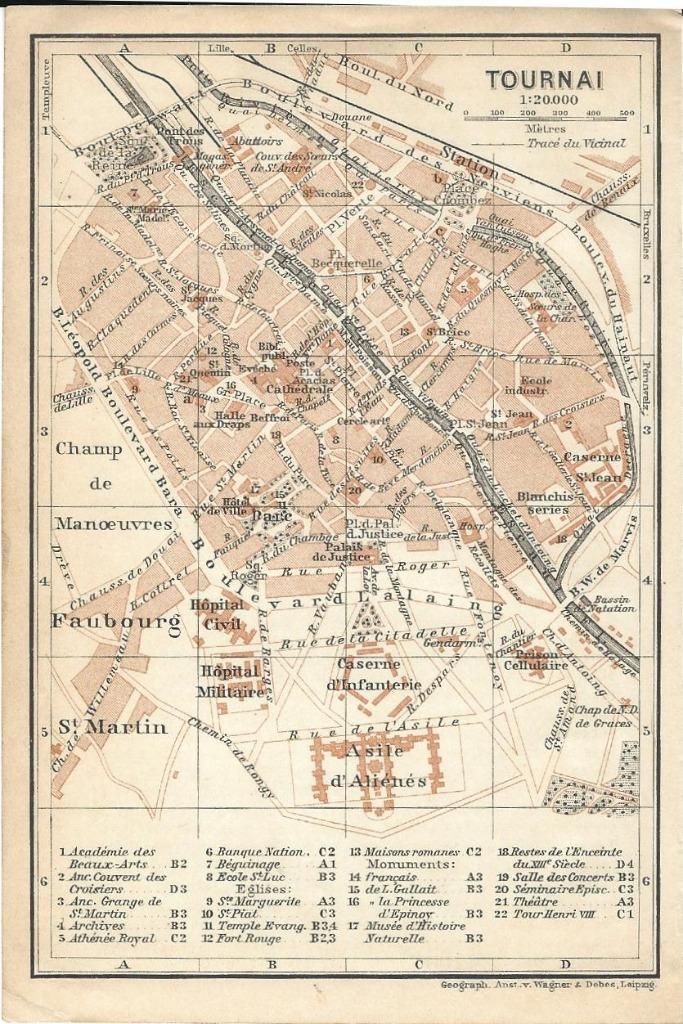 1905 - la ville de tournai, Boeken, Atlassen en Landkaarten, Ophalen of Verzenden