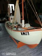 Maquette de bateau tout en bois, Hobby & Loisirs créatifs, Autres marques, 1:200 ou moins, Enlèvement, Utilisé