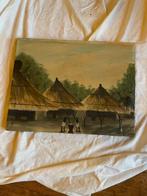 4 Afrikaanse schilderijen, Antiek en Kunst, Kunst | Niet-Westerse kunst, Ophalen
