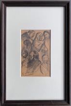 Eugeen Van Mieghem - "Studie van Koppen"., Antiek en Kunst, Ophalen of Verzenden