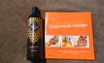 Massage olie kokos met boek Genieten Ontspannende massages, Verzenden