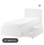 1 persoonsbed Malm met 2 bedlades, Ophalen, Gebruikt