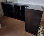 Ikea Expedit kast donker houtprint, Avec tablette(s), Synthétique, Strak en eenvoudig, 25 à 50 cm