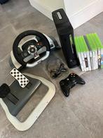 Xbox met stuur en 9 spelletjes, Games en Spelcomputers, Ophalen, Zo goed als nieuw