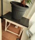 Antiek tafeltje met heel zwaar graniet blad, Antiek en Kunst, Ophalen