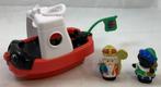 Fisher-Price Little People Sinterklaas Zwarte Piet stoomboot, Verzenden, Zo goed als nieuw