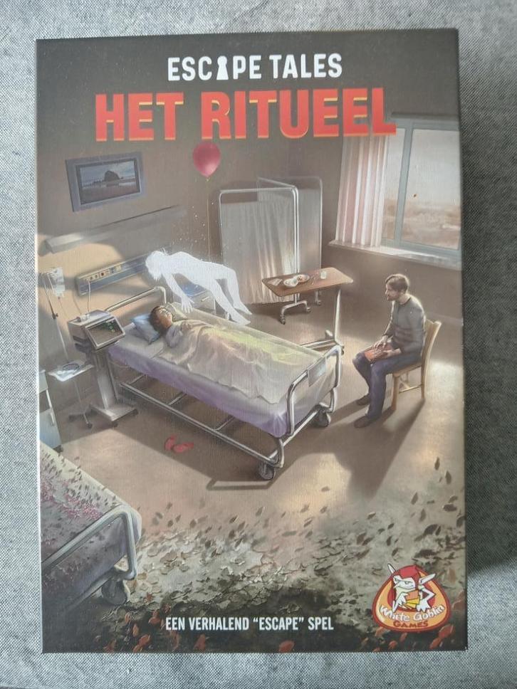 BORDSPEL - Escape Tales - HET RITUEEL, Hobby en Vrije tijd, Gezelschapsspellen | Bordspellen, Zo goed als nieuw, Een of twee spelers