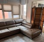 Kwaliteit!Zeer mooie lederen hoekzetel geen enkele schade., Huis en Inrichting, Ophalen, Zo goed als nieuw