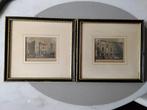 2 Antieke Engelse Gravures, Antiek en Kunst, Kunst | Etsen en Gravures, Ophalen of Verzenden