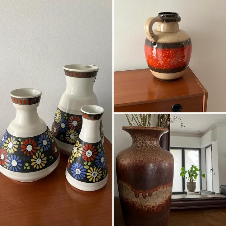 West-Germany vazen, Antiek en Kunst, Antiek | Keramiek en Aardewerk, Ophalen