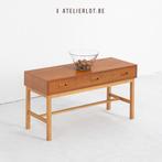 Vintage bijzetkast / tv-kastje, Gebruikt, 75 cm of meer, Rechthoekig, Hout