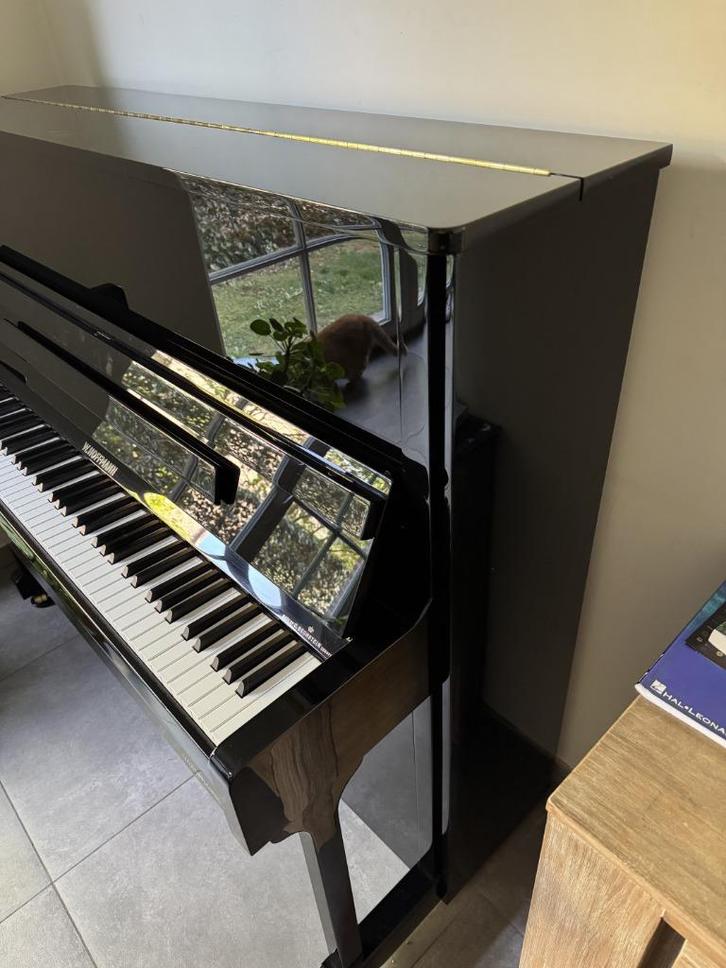 PIANO HOFFMANN V126 ZWART HOOGGLANS (BECHSTEIN) KOOP of RUIL, Muziek en Instrumenten, Piano's, Zo goed als nieuw, Piano, Zwart