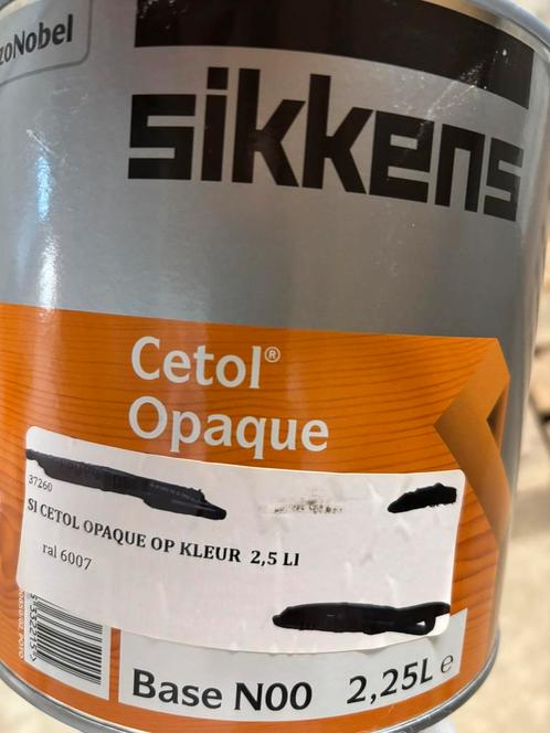 Sikkens cetol opaque dekkende donkergroene beits (ral 6007), Hobby en Vrije tijd, Knutselen, Nieuw, Materiaal, Ophalen