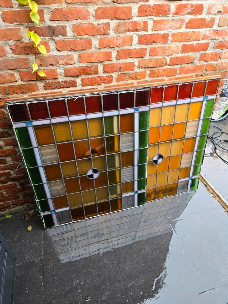 Glas in lood te koop, Doe-het-zelf en Bouw, Glas en Ramen, Glas in lood, Ophalen