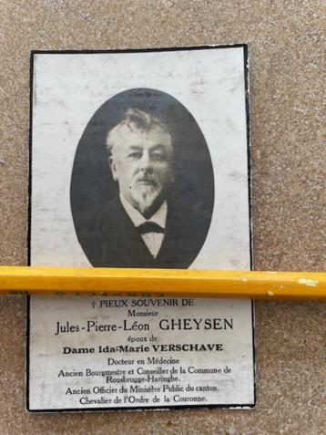 Burgemeester/Doctor Roesbrugge-Haringe Jules GHEYSEN 1862 beschikbaar voor biedingen