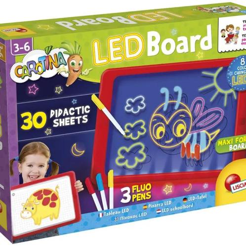 Carotina Led bord met fluoriserende stiften, Kinderen en Baby's, Speelgoed | Educatief en Creatief, Nieuw, Elektronica, Taal en Lezen