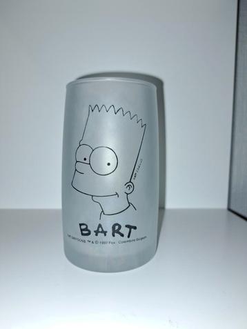 Verre Bart Simpson vintage - 1997 - pièce de collection, Enlèvement ou Envoi, Utilisé