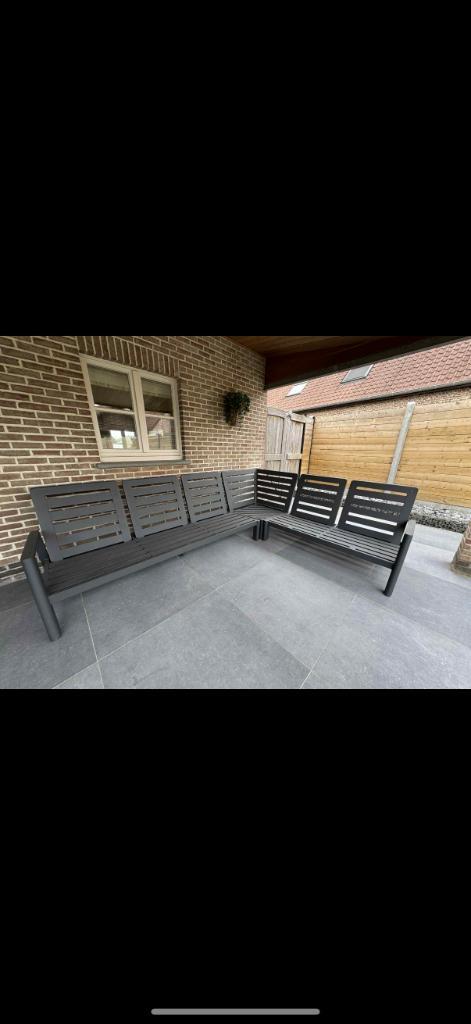 Loungeset, Tuin en Terras, Tuinsets en Loungesets, Zo goed als nieuw, Loungeset, Aluminium, Bank, Ophalen