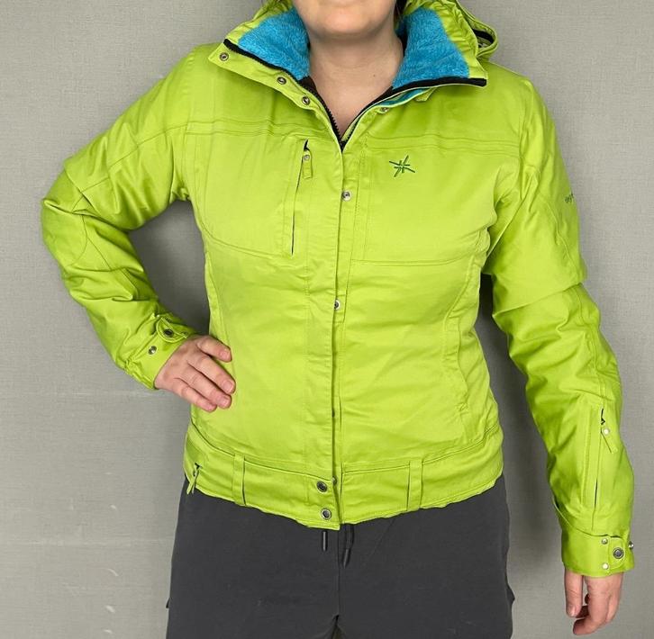 Limoengroene skijas voor dames van Degré 7 (L40), Kleding | Dames, Wintersportkleding, Zo goed als nieuw, Jack, Maat 38/40 (M)