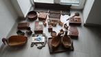 Set juwelendoosjes en verschillende houten handwerkjes, Antiek en Kunst, Antiek | Woonaccessoires, Ophalen