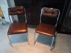 vintage stoel, Ophalen, Gebruikt, Twee, Bruin