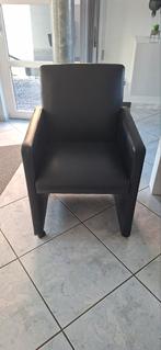 Fauteuils en cuir, Maison & Meubles, Chaises, Enlèvement, Noir