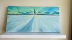 schilderij canvas 80x40 oil, Antiek en Kunst, Ophalen