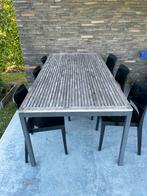 Tuintafel van 200 cm, Ophalen, Gebruikt, Rechthoekig, Hout