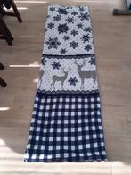 Dik dekbedovertrek +slopen l. 2m x b. 2,30 nu € 5, Gebruikt, Blauw, Dekbedovertrek, Tweepersoons
