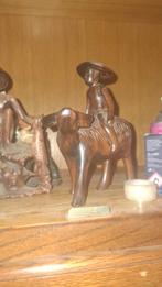 2 afrikaanse beeldjes van 1950, Antiek en Kunst, Ophalen