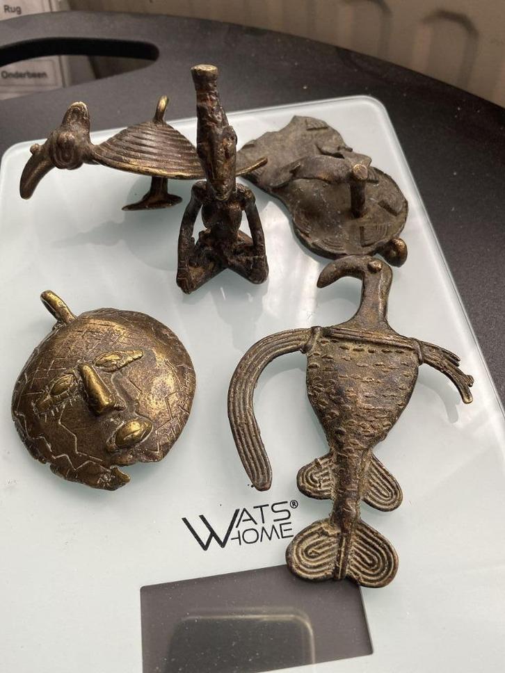 bronzen gewichten voor het wegen van Akan Gold Powder s14, Antiek en Kunst, Kunst | Niet-Westerse kunst, Ophalen of Verzenden