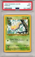 Weedle Psa 9 Base set unlimited, Ophalen of Verzenden, Zo goed als nieuw