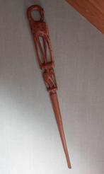 Sceptre de bâton de cérémonie africain en bois sculpté, Antiquités & Art, Enlèvement ou Envoi