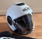 HJC I40N witte M motorjethelm, Motoren, Kleding | Motorhelmen, Ophalen, M, Dames, Tweedehands