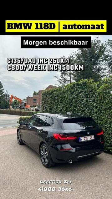 BMW 1 serie automaat te huur 21+ beschikbaar voor biedingen