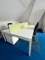 4-persoons bench desk met akoestische panelen, Ophalen, Bureau