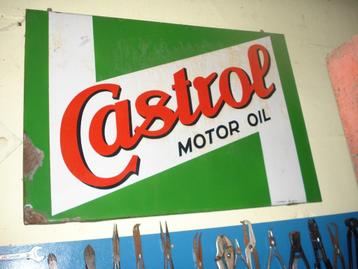  RETRO emaille reclamebord CASTROL + PALM beschikbaar voor biedingen