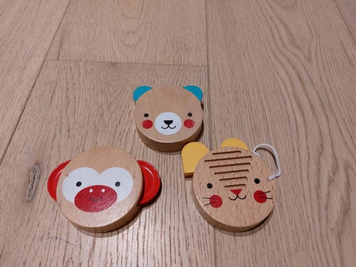 3 houten muziekspeelgoed, Kinderen en Baby's, Speelgoed | Houten speelgoed, Zo goed als nieuw, Overige typen, Ophalen of Verzenden