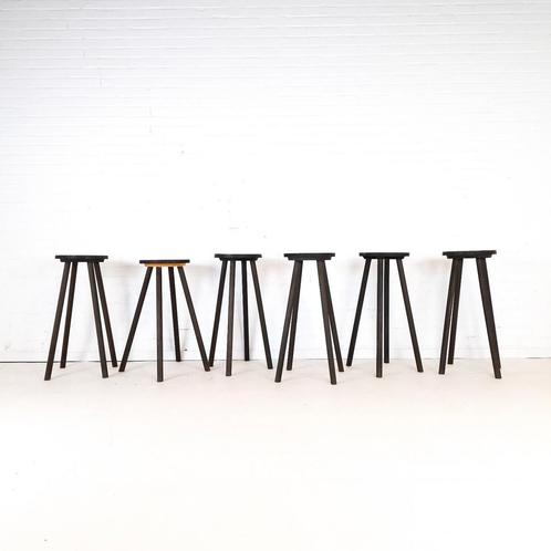 6x vintage barkruk, Antiek en Kunst, Antiek | Meubels | Stoelen en Sofa's, Ophalen
