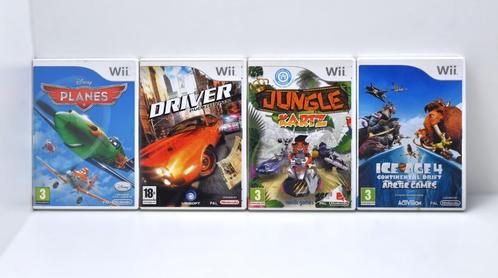 4 (Wii) Games | Ice Age + Jungle Kartz + Driver +, Games en Spelcomputers, Games | Nintendo Wii, Gebruikt, Verzenden