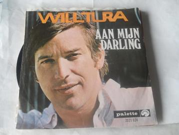 45 T  - SINGLE  - Will Tura ‎– AAN MIJN DARLING, Cd's en Dvd's, Ophalen of Verzenden, 7 inch, Nederlandstalig, Single