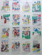 EDGARD TYTGAT / LEGENDE LENNEKE / KLEURHOUTSNEDE / 65x50cm, Antiek en Kunst, Ophalen of Verzenden