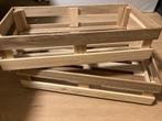 Twee houten kisten Ikea, Huis en Inrichting, Woonaccessoires | Kisten, Minder dan 50 cm, Minder dan 50 cm, Gebruikt, Ophalen of Verzenden