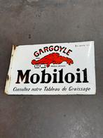 Oud emaille uithangbord Mobiloil, Verzamelen, Ophalen, Gebruikt, Reclamebord