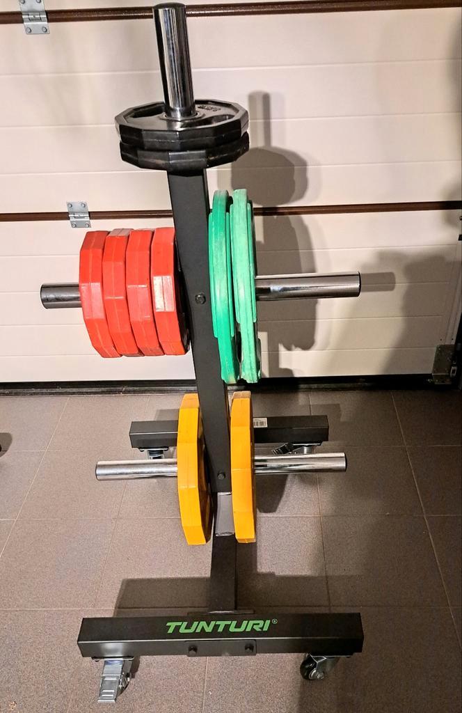 Tunturi halterrek, Sport en Fitness, Fitnessmaterialen, Halterschijven, Ophalen