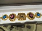 Prachtige Versace Medusa armband met kristallen NIEUW, Handtassen en Accessoires, Nieuw, Goud, Met kristal, Verzenden
