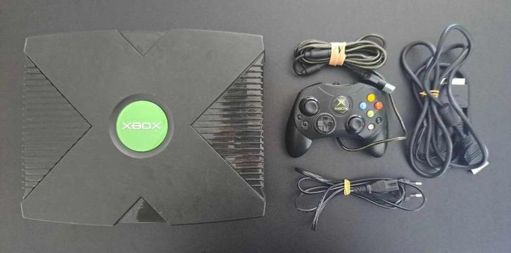 Xbox met games (apart verkrijgbaar), Games en Spelcomputers, Spelcomputers | Xbox Original, Gebruikt, Met 1 controller, Met games