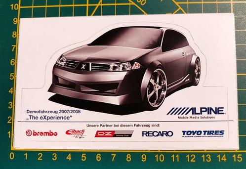 Sticker Alpine sound system Renault Megane, Verzamelen, Stickers, Zo goed als nieuw, Ophalen of Verzenden